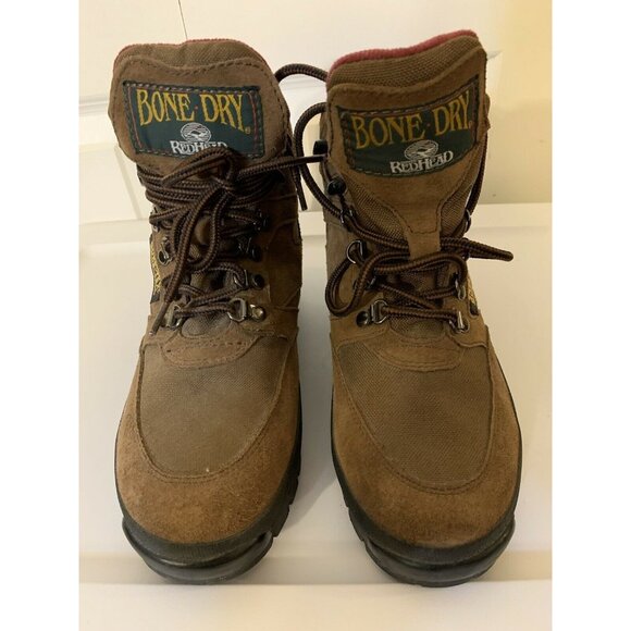 Redhead Bone Dry Gore Tex Boots Womens‎ Sz 8.5 Work Boots Hiking Brown - Picture 1 of 9